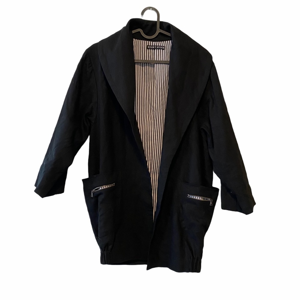 ALICE + OLIVIA black blazer jacket